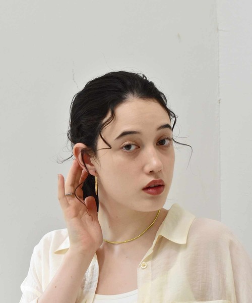 LHME(エルエイチエムイー)の「LHME カットボールチェーンネックレス/サージカルステンレス316L(金属アレルギー対応)(ネックレス・レディース・シルバー/ゴールド・40cm)」の8枚目の写真