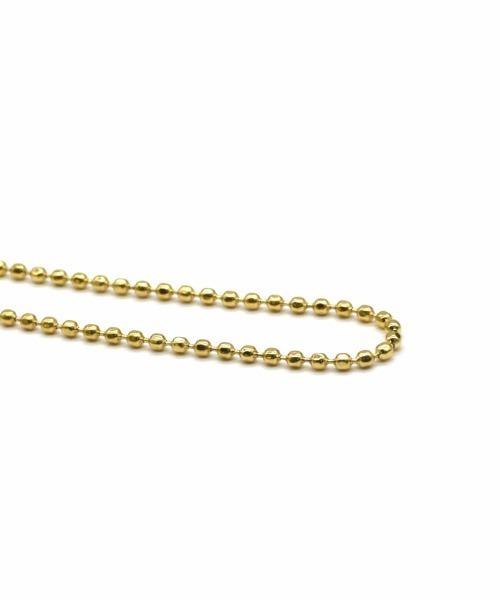 LHME(エルエイチエムイー)の「LHME カットボールチェーンネックレス/サージカルステンレス316L(金属アレルギー対応)(ネックレス・レディース・シルバー/ゴールド・40cm)」の3枚目の写真