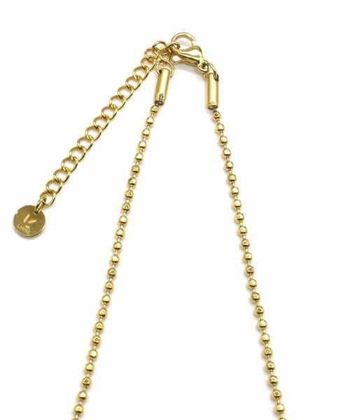 LHME(エルエイチエムイー)の「LHME カットボールチェーンネックレス/サージカルステンレス316L(金属アレルギー対応)(ネックレス・レディース・シルバー/ゴールド・40cm)」の10枚目の写真