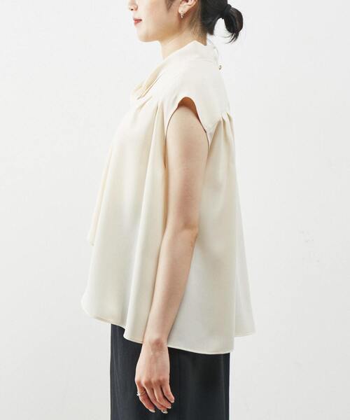 Liesse（リエス）の「ボウタイブラウス（シャツ/ブラウス・レディース・ピンク/アイボリー/ブラック・FREE）」の5枚目の写真