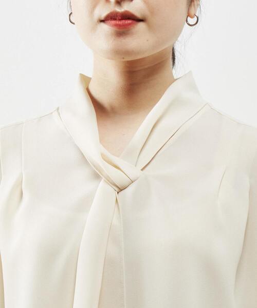 Liesse（リエス）の「ボウタイブラウス（シャツ/ブラウス・レディース・ピンク/アイボリー/ブラック・FREE）」の7枚目の写真