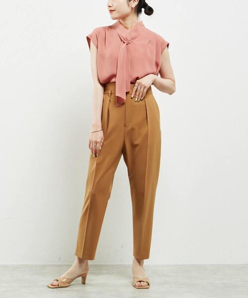 Liesse（リエス）の「ボウタイブラウス（シャツ/ブラウス・レディース・ピンク/アイボリー/ブラック・FREE）」の10枚目の写真