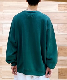 ワンポイント オーバーサイズヘビーウエイトクルーネックスウェット ビッグシルエットトレーナー(ユニセックス)HEAVY WEIGHT CREWNECK BIC SWEAT
