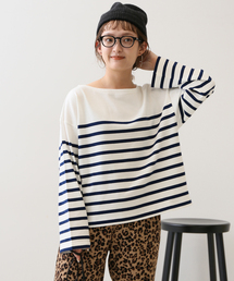 SLOBE IENA | 《追加》ベーシックパネルボーダープルオーバー(Tシャツ/カットソー)