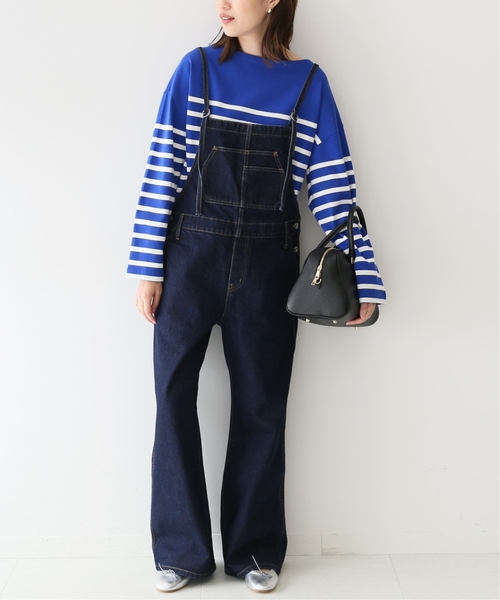 SLOBE IENA(スローブイエナ)の「《追加》ベーシックパネルボーダープルオーバー(Tシャツ/カットソー・レディース・ホワイト/ブルー系その他・FREE)」の4枚目の写真