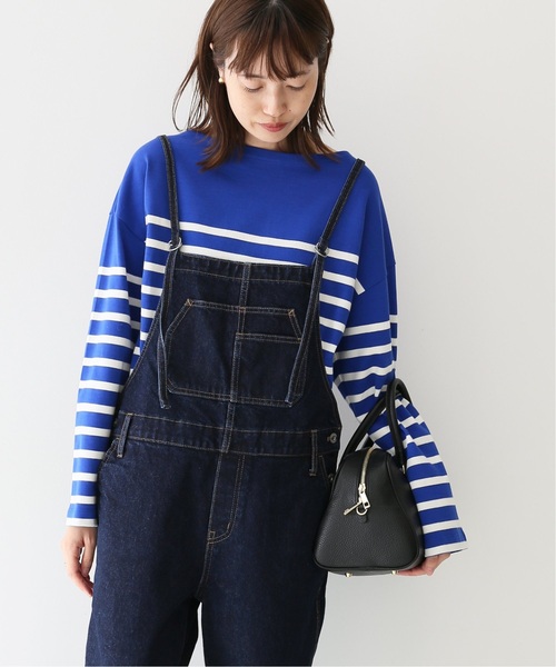 SLOBE IENA(スローブイエナ)の「《追加》ベーシックパネルボーダープルオーバー(Tシャツ/カットソー・レディース・ホワイト/ブルー系その他・FREE)」の6枚目の写真