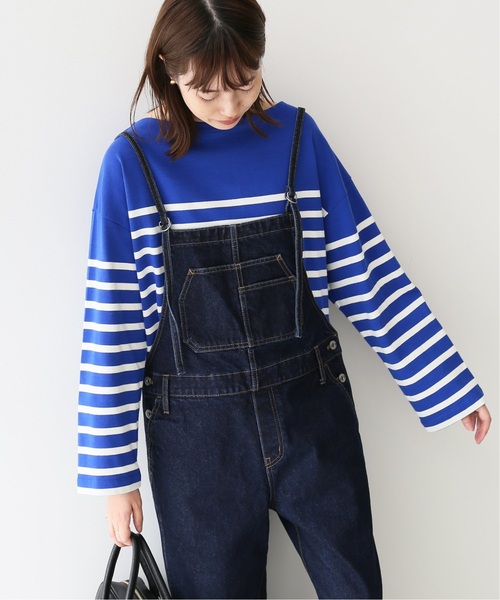 SLOBE IENA(スローブイエナ)の「《追加》ベーシックパネルボーダープルオーバー(Tシャツ/カットソー・レディース・ホワイト/ブルー系その他・FREE)」の7枚目の写真