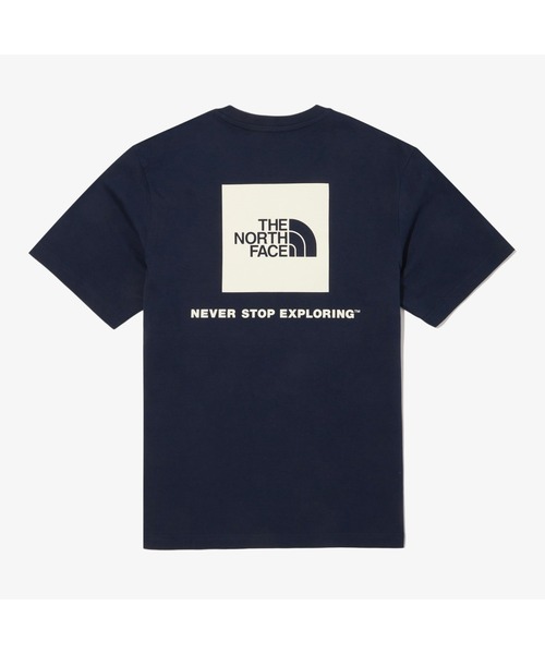 THE NORTH FACE(ザノースフェイス)の「国内未発売 THE NORTH FACE(ザ・ノースフェイス)/ボックスロゴ バックプリント Tシャツ/COTTON NSE BOX LOGO S/S/R/TEE(Tシャツ/カットソー・レディース・ホワイト/ブラック/ネイビー/アイボリー・M/L/XL/XXL/S)」の4枚目の写真
