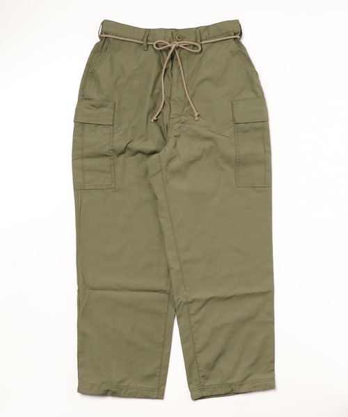 ムラサキスポーツ（ムラサキスポーツ）の「【ムラサキスポーツ限定】DEAR LAUREL/ディアローレル カーゴパンツ 無地 迷彩/紐ベルト セミワイドパンツ D22S3101（カーゴパンツ・メンズ・グリーン系その他/ブラック/ベージュ/カーキ・L/M）」の5枚目の写真