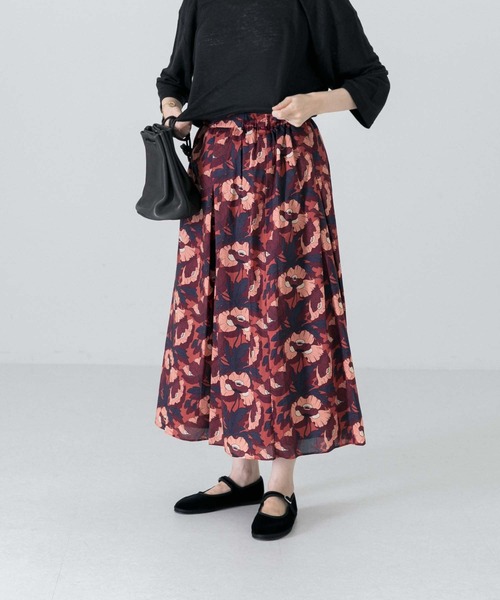 かぐれ（カグレ）の「リバティプリントスカート（スカート・レディース・パープル系その他/ブルー系その他/ネイビー/ブラウン系その他・FREE）」の14枚目の写真