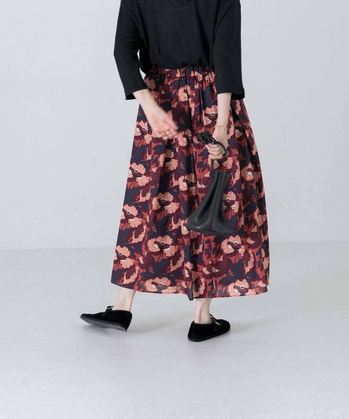 かぐれ（カグレ）の「リバティプリントスカート（スカート・レディース・パープル系その他/ブルー系その他/ネイビー/ブラウン系その他・FREE）」の16枚目の写真