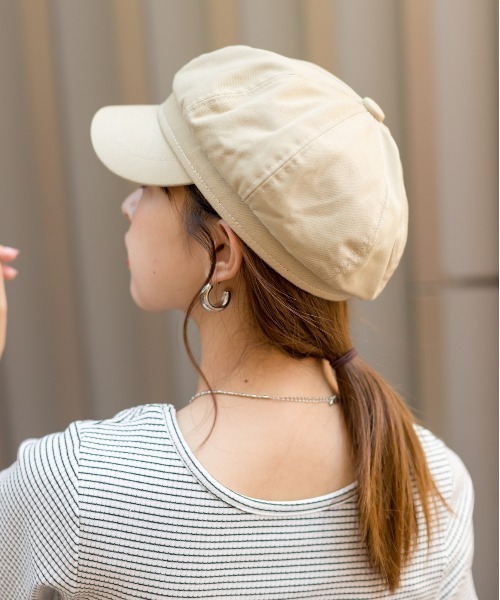 SpRay(スプレイ)の「ツイルキャスケット(キャスケット・レディース・ブラック/ベージュ・FREE)」の13枚目の写真