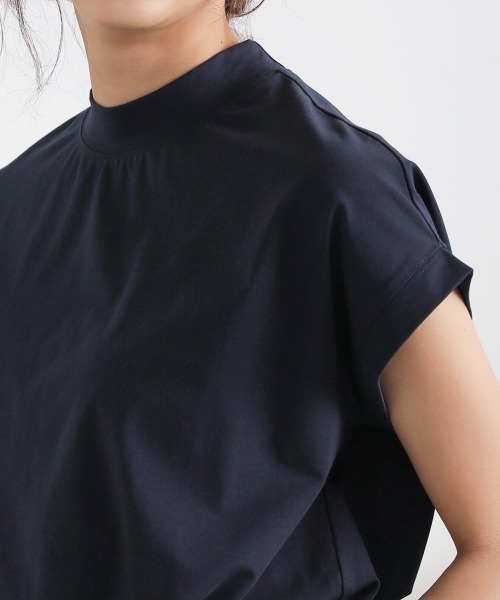 Bou Jeloud(ブージュルード)の「モックネックトップス(Tシャツ/カットソー・レディース・ネイビー/グリーン/ボルドー/キャメル・FREE)」の10枚目の写真