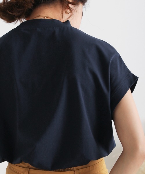 Bou Jeloud(ブージュルード)の「モックネックトップス(Tシャツ/カットソー・レディース・ネイビー/グリーン/ボルドー/キャメル・FREE)」の13枚目の写真