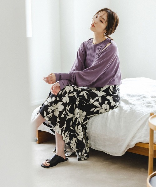 Andemiu(アンデミュウ)の「ボレロニットアンサンブル352488(ニット/セーター・レディース・ブラック/パープル/レッド・FREE)」の21枚目の写真