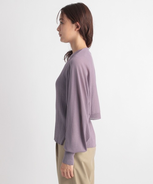 Andemiu(アンデミュウ)の「ボレロニットアンサンブル352488(ニット/セーター・レディース・ブラック/パープル/レッド・FREE)」の5枚目の写真