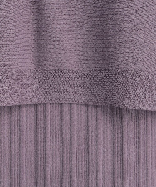 Andemiu(アンデミュウ)の「ボレロニットアンサンブル352488(ニット/セーター・レディース・ブラック/パープル/レッド・FREE)」の6枚目の写真