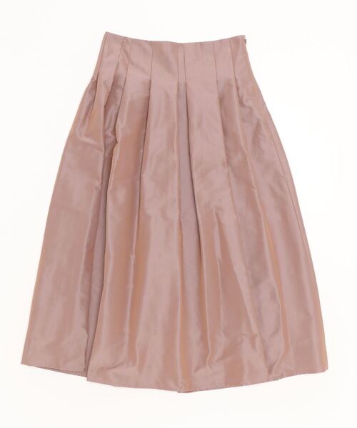 NOLLEY’S Sophi（ノーリーズソフィ）の「ランダムタックタフタスカート（スカート・レディース・ブラック/ミント/ダークブラウン/サーモンピンク・38/36/34）」の4枚目の写真