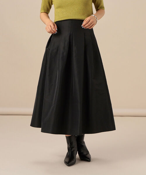 NOLLEY’S Sophi（ノーリーズソフィ）の「ランダムタックタフタスカート（スカート・レディース・ブラック/ミント/ダークブラウン/サーモンピンク・38/36/34）」の8枚目の写真