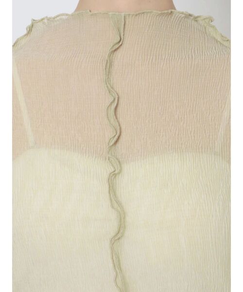 merry jenny（メリージェニー）の「シアーメロウルーズチュニック（Tシャツ/カットソー・レディース・オフホワイト/グリーン・FREE）」の22枚目の写真