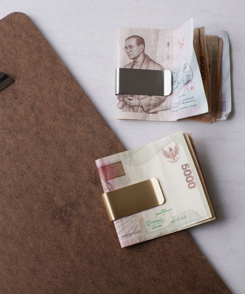 STYLE NUMBER(スタイルナンバー)の「【 STYLE NUMBER / スタイルナンバー 】 マネークリップ Mサイズ(札入れ/マネークリップ・メンズ・シルバー/ゴールド・M)」の2枚目の写真