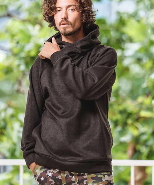 マーリン パーカー フリーサイズ Magine（マージン）の「mpa2949- BRUSHED KNIT SEW VOLUME NECK PARKA