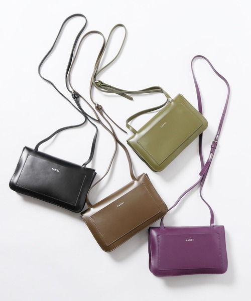 YAHKI（ヤーキ）の「YAHKI/ヤーキ W Face Mini Shoulder Bag  ミニショルダーバック（ショルダーバッグ・レディース・ダークパープル/カーキ/ブラウン/ブラック・ONE SIZE）」の21枚目の写真