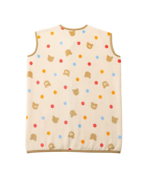 HOT BISCUITS(ホットビスケッツ)の「総柄 フリーススリーパー(ルームウェア/パジャマ・キッズ・アイボリー・ONE SIZE)」の3枚目の写真