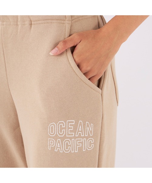 Ocean Pacific(オーシャンパシフィック)の「Ocean Pacific/オーシャンパシフィック スウェットパンツ ロングパンツ バックポケット ウエスト紐 ワンポイント(スウェットパンツ・レディース・ベージュ/グリーン/チャコールグレー/ヘザーグレー・XL/L/M)」の11枚目の写真