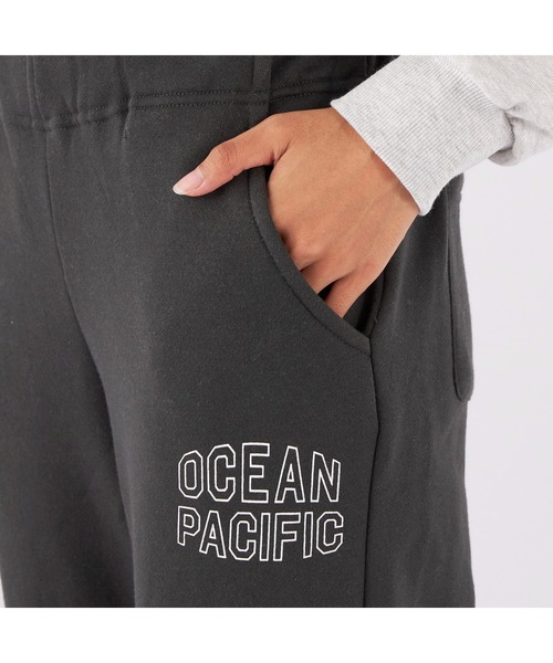 Ocean Pacific(オーシャンパシフィック)の「Ocean Pacific/オーシャンパシフィック スウェットパンツ ロングパンツ バックポケット ウエスト紐 ワンポイント(スウェットパンツ・レディース・ベージュ/グリーン/チャコールグレー/ヘザーグレー・XL/L/M)」の19枚目の写真