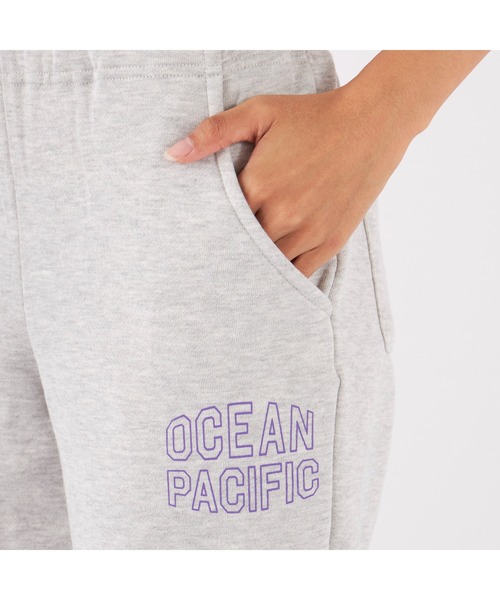 Ocean Pacific(オーシャンパシフィック)の「Ocean Pacific/オーシャンパシフィック スウェットパンツ ロングパンツ バックポケット ウエスト紐 ワンポイント(スウェットパンツ・レディース・ベージュ/グリーン/チャコールグレー/ヘザーグレー・XL/L/M)」の15枚目の写真