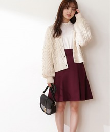 PROPORTION BODY DRESSING | 【美人百花11月号タイアップ 休井美郷さん着用商品】サーキュラーミニスカート / 1212220001(スカート)