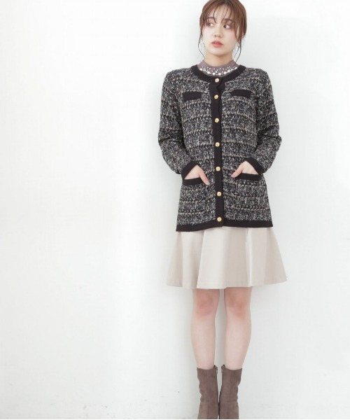 PROPORTION BODY DRESSING(プロポーションボディドレッシング)の「【美人百花11月号タイアップ 休井美郷さん着用商品】サーキュラーミニスカート / 1212220001(スカート・レディース・ベージュ/ボルドー/グリーン/ブラック・MEDIUM/SMALL/X-SMALL)」の7枚目の写真