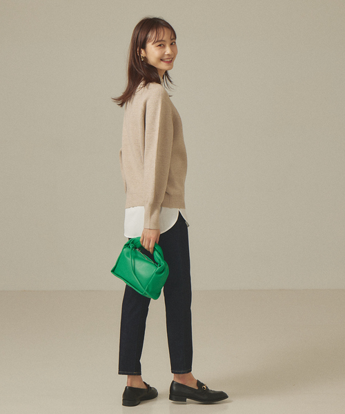 Abahouse Devinette(ドゥヴィネット)の「【Avancer】ねじりハンドルミニバッグ(ハンドバッグ・レディース・ブラック/ピンク/グリーン・フリー)」の17枚目の写真