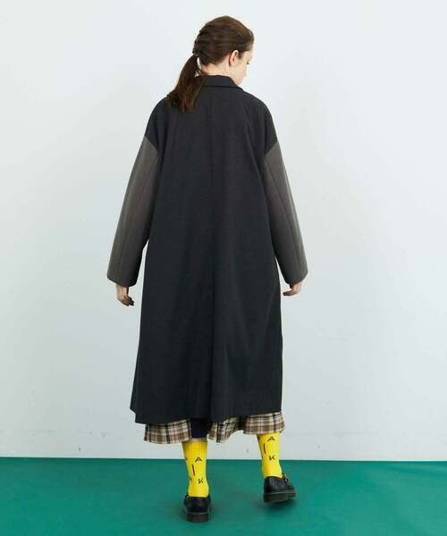FRAPBOIS（フラボア）の「スリーブチェスター コート（チェスターコート・レディース・ブラック/グレー・2/1）」の21枚目の写真