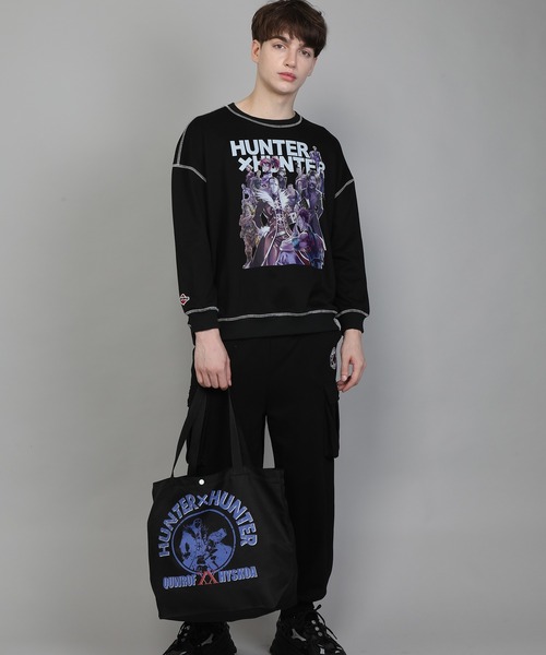 HOOK（フック）の「HUNTER×HUNTER×HOOK 配色ステッチフロントPT