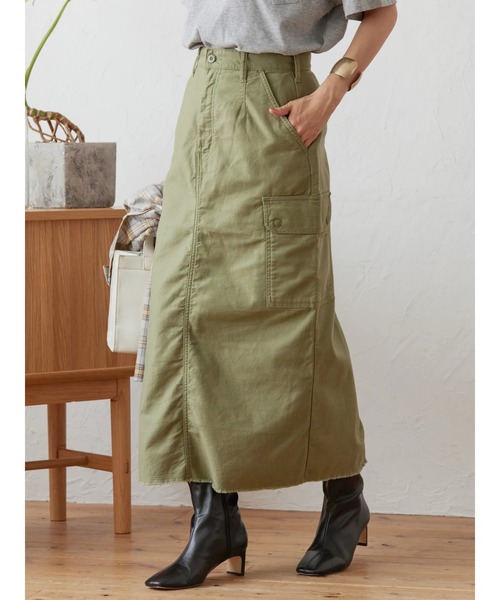 AMERICAN HOLIC（アメリカンホリック）の「アウトポケットミリタリースカート（スカート・レディース・カーキ・S/M/L）」の18枚目の写真