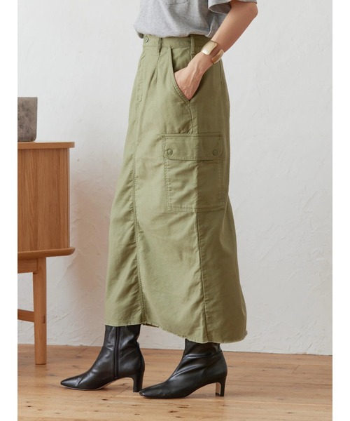 AMERICAN HOLIC（アメリカンホリック）の「アウトポケットミリタリースカート（スカート・レディース・カーキ・S/M/L）」の15枚目の写真