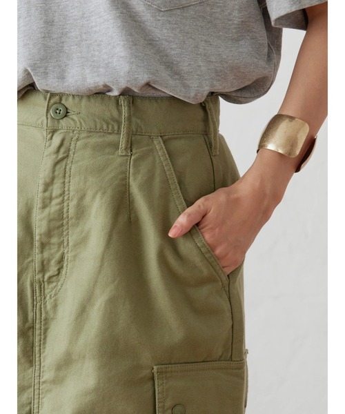 AMERICAN HOLIC（アメリカンホリック）の「アウトポケットミリタリースカート（スカート・レディース・カーキ・S/M/L）」の6枚目の写真