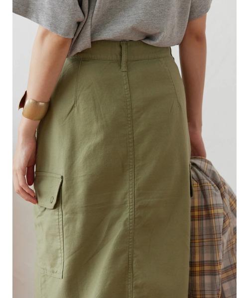 AMERICAN HOLIC（アメリカンホリック）の「アウトポケットミリタリースカート（スカート・レディース・カーキ・S/M/L）」の3枚目の写真
