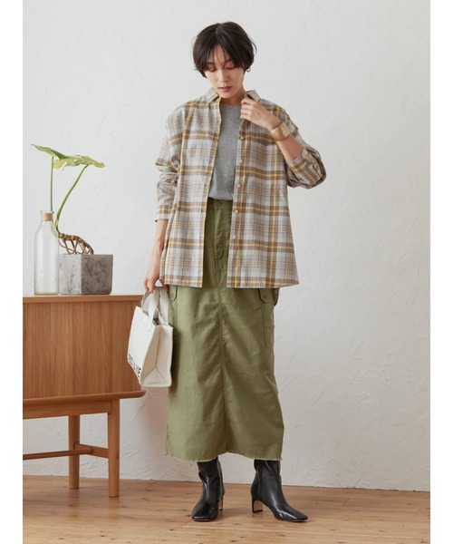 AMERICAN HOLIC（アメリカンホリック）の「アウトポケットミリタリースカート（スカート・レディース・カーキ・S/M/L）」の10枚目の写真