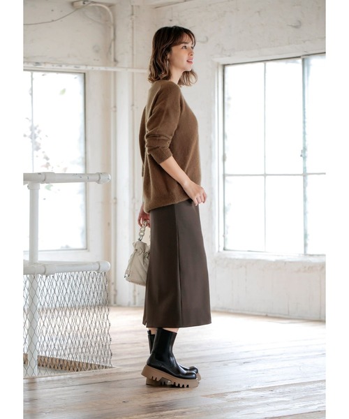 STYLE DELI（スタイルデリ）の「厚地ポンチ80cm丈ペンシル