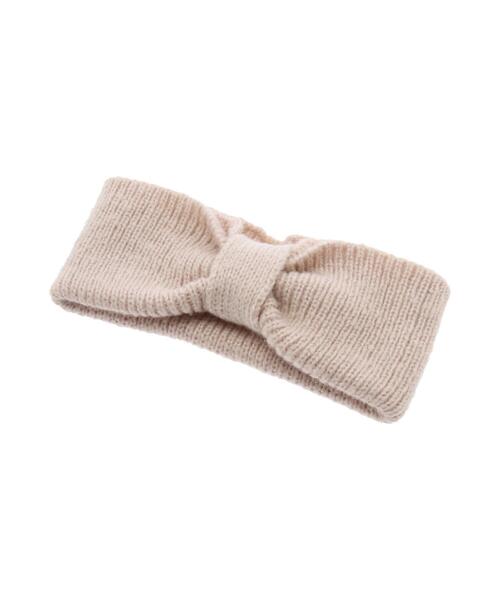 Samansa Mos2（サマンサ モスモス）の「ニットリボンヘアバンド（ネックレス・レディース・ベージュ/キャメル・ﾌﾘ-）」の7枚目の写真