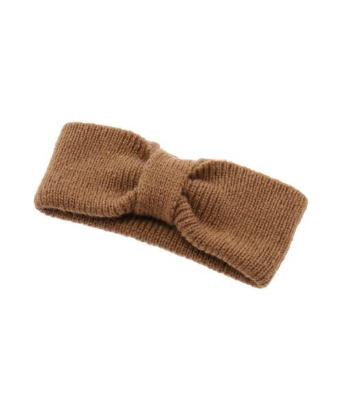 Samansa Mos2（サマンサ モスモス）の「ニットリボンヘアバンド（ネックレス・レディース・ベージュ/キャメル・ﾌﾘ-）」の8枚目の写真