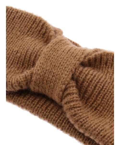 Samansa Mos2（サマンサ モスモス）の「ニットリボンヘアバンド（ネックレス・レディース・ベージュ/キャメル・ﾌﾘ-）」の9枚目の写真