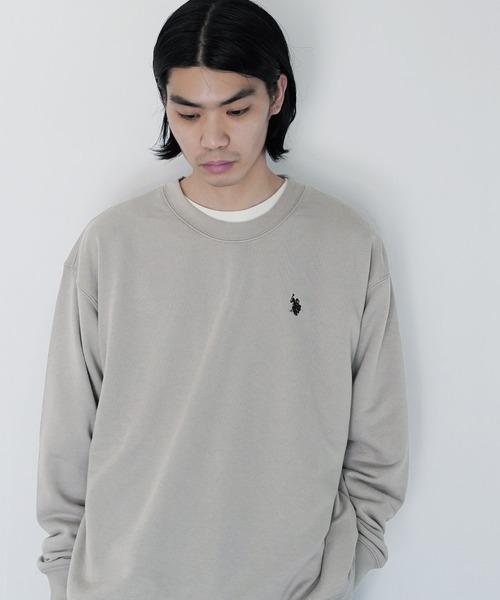 U.S. POLO ASSN.(ユーエスポロアッスン)の「U.S. POLO ASSN. / ユーエスポロアッスン 別注 コラボ ビッグシルエット 裏毛 スウェット トレーナー(スウェット・メンズ・グリーン系その他2/ホワイト系その他3/グレー系その他/グリーン系その他/ホワイト系その他2/ブルー系その他2/ブラック系その他2/ホワイト系その他/グレー系その他4/ブルー系その他/グレー系その他2/グリーン系その他3/ブルー系その他3/ブラック系その他3/ブラック系その他/グレー系その他6/グレー系その他5/グレー系その他3・MEDIUM/X-LARGE/LARGE)」の11枚目の写真