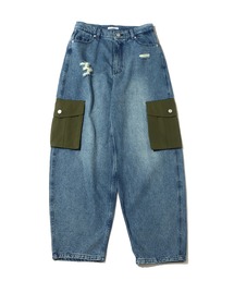 atmos pink | atmos pink 異素材 デニムカーゴパンツ / アトモスピンク イソザイ デニムカーゴパンツ(デニムパンツ)