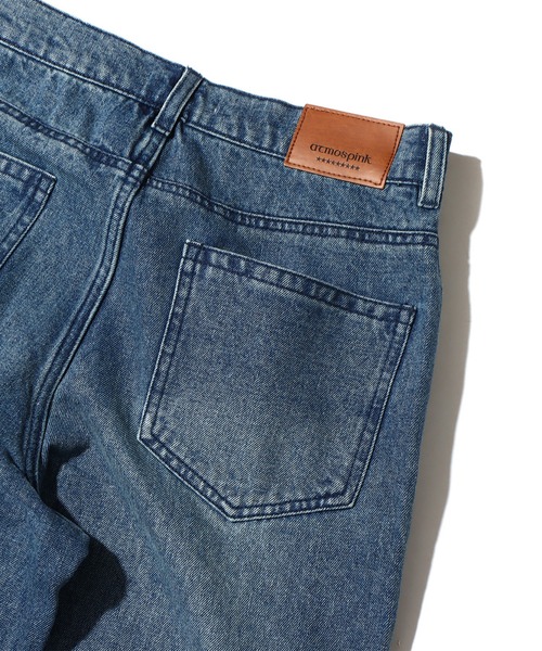 atmos pink（アトモスピンク）の「atmos pink 異素材 デニムカーゴパンツ / アトモスピンク イソザイ デニムカーゴパンツ（デニムパンツ・レディース・ブルー/ブラック・S/M）」の6枚目の写真