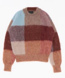 ROBERTO COLLINA | roberto collina | クルーネックセーター チェック WOMEN(ニット/セーター)