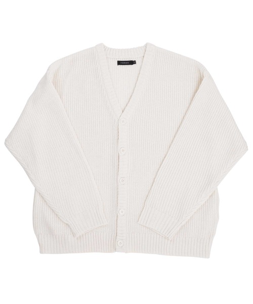 roshell（ロシェル）の「畦編みニット ルーズカーディガン（カーディガン/ボレロ・メンズ・グレー系その他/ベージュ系その他/ブラック/ホワイト/グリーン/ブルー系その他/ブラウン/ミックスグレー・MEDIUM/X-LARGE/LARGE）」の12枚目の写真